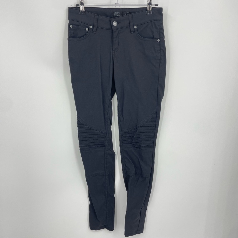 prAna Women's Brenna moto Pant COAL gray black size 0